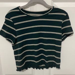 striped crop top